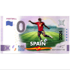 0€ ZERO EURO SOUVENIR - SPAGNA - EUROPEI DI CALCIO