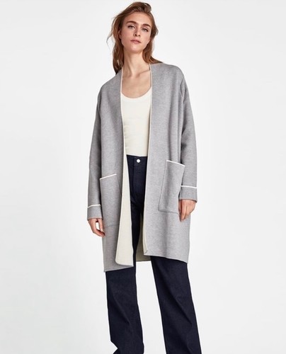 Zara knit long - cardigan, size