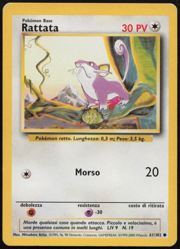 Rattata comune set base - comune,