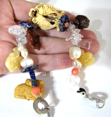 Bracciale pietra animale - bracciale,