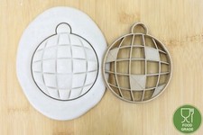 Timbro/stampo per biscotti sfera discoteca New year PLA 