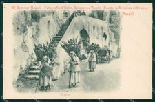 Salerno Amalfi Valle dei Mulini Portatrici Legna Costumi cartolina MX1304