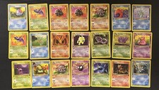 Lotto 36 Carte Pokemon Set Fossil Prima Edizione Italiano