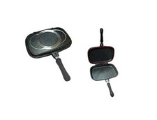 Padella Piastra Bistecchiera Cucina Doppia Antiaderente in Pietra 36 Cm Royal