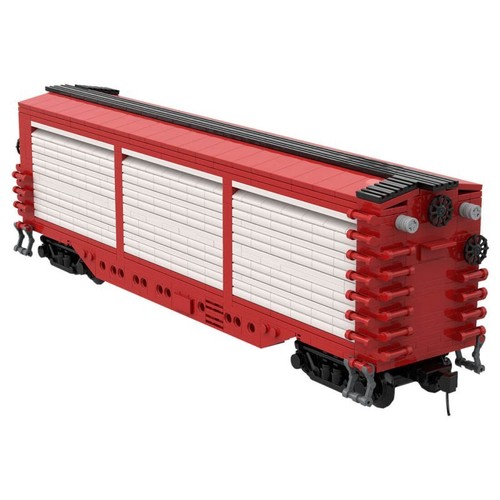 Treno boxcar all - boxcar, porte