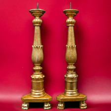 CANDELIERI DORATI 1800 IMPERO