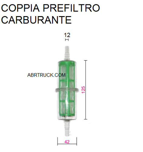 Coppia prefiltro filtro - prefiltro,
