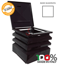 Comignolo marrone a base quadrata 6/10 ispezionabile antipioggia e antivento