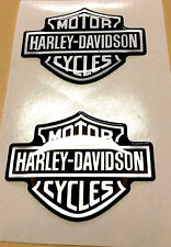 COPPIA ADESIVI RESINATI 3D HARLEY DAVIDSON SILVER