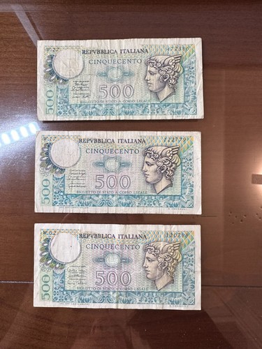 Lotto banconote lire 500 - lotto,