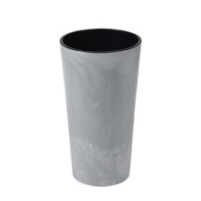 Vaso tondo alto - effetto, pietra