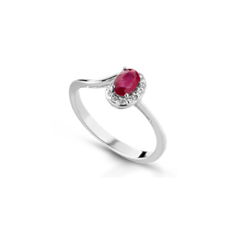 Anello solitario oro - solitario,