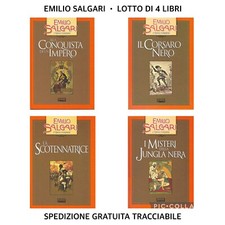LOTTO 4 LIBRI • EMILIO SALGARI • Edizione “L’Opera Completa” Fabbri Editori