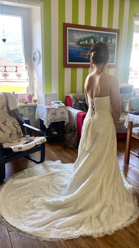 Abito sposa pizzo nuovo - da,