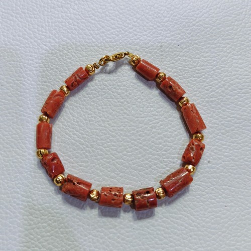 Bracciale perle corallo rosso