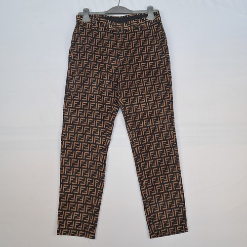 Pantalone fendi colore marrone - fendi,