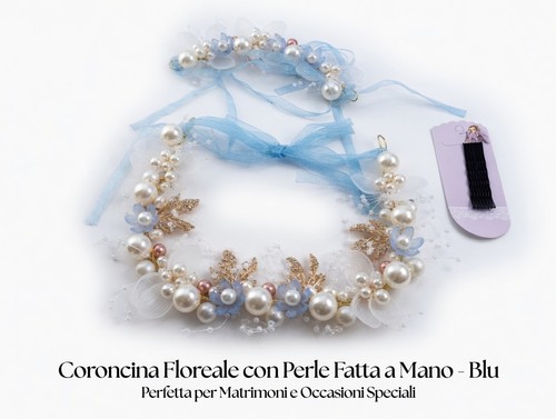 Coroncina fiori capelli - fiori,