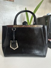 Fendi 2Jours Patent Leather Handbag Medium