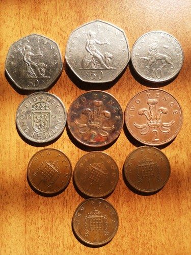 Lotto monete inglesi - 10,