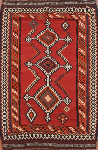 Tappeto kilim lana rosso