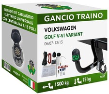 Gancio Fisso VW GOLF V-VI