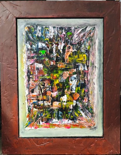 Quadro moderno dipinto mano - moderno,