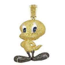Ciondolo tweety donna placcato