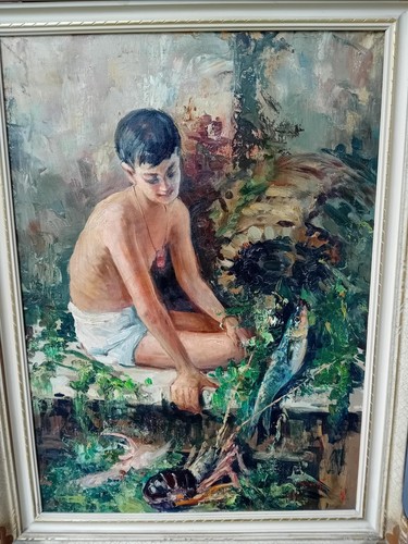 Dipinto olio tela 50x70 - tela,