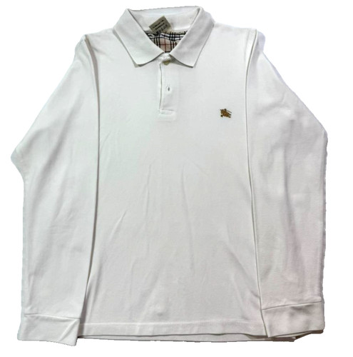 Polo bianca burberry - polo,