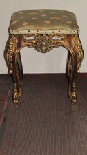 r706 Antico sgabello pouf in
