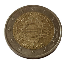 2 Euro Commemorativi Austria 2012 – 10 anni di Banconote e Monete in Euro