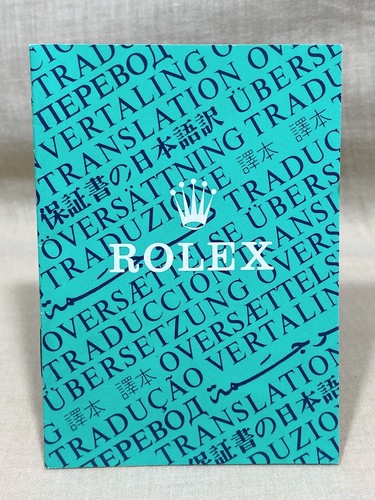 Rolex translation booklet - rolex, 1995