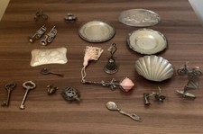 20 Pezzi Collezione Bomboniere Argento Vintage - 166 Grammi E 2 Cornucopie