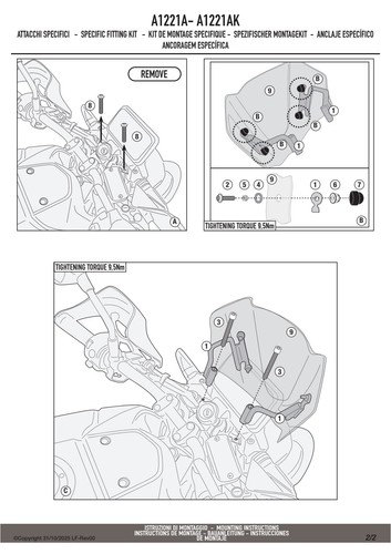 Givi a1221a accessorio - a1221a,