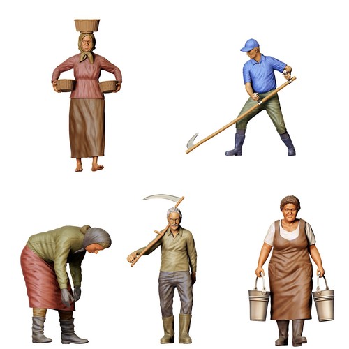 Set figure per contadini - di,