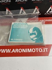libretto uso e manuntenzione honda Xl1000v(x) cod.37MBT800 neutro