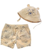 Cappello corto stampa safari