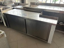 Banco da lavoro in acciaio inox per cucina professionale – Savona