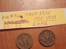 Moneta Italia 1936 Km # 74