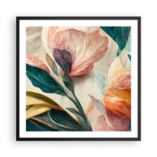 Poster 60x60cm Fiori Vintage