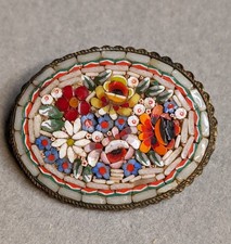 Spilla micro mosaico vintage