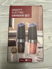 Smerigliatrice Molinillo de Sal Pimienta Especias Molino Elettrico LED de Gravedad