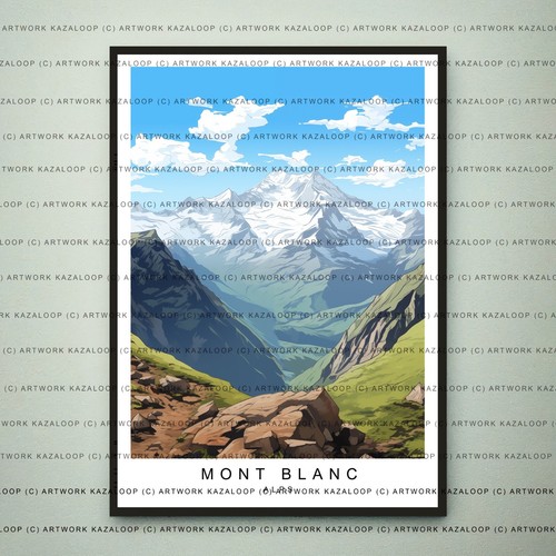 Scena alpi monte bianco - scena,