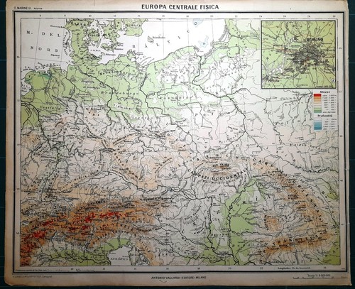 Carta geografica antica - , europa