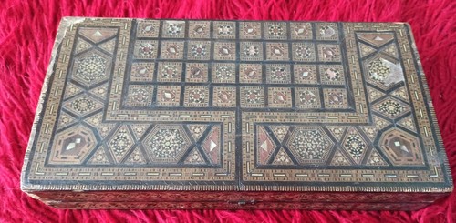 Scatola backgammon vintage - scatola,