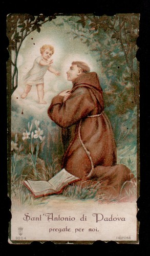 Santino holy card santa lega - santino,