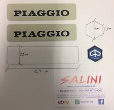 COPPIA ADESIVI PIAGGIO IN METALLO Più STEMMA PIAGGIO SI BRAVO CIAO PX SC P