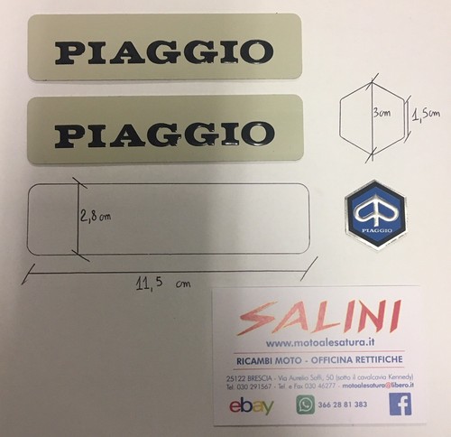 Coppia adesivi piaggio - adesivi, in
