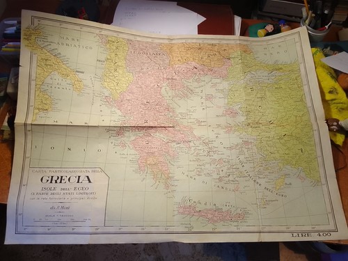 Una vecchia carta - carta, geografica