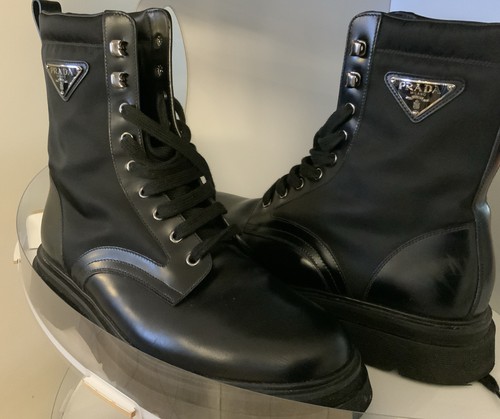 Prada men nylon leather - men's, &
